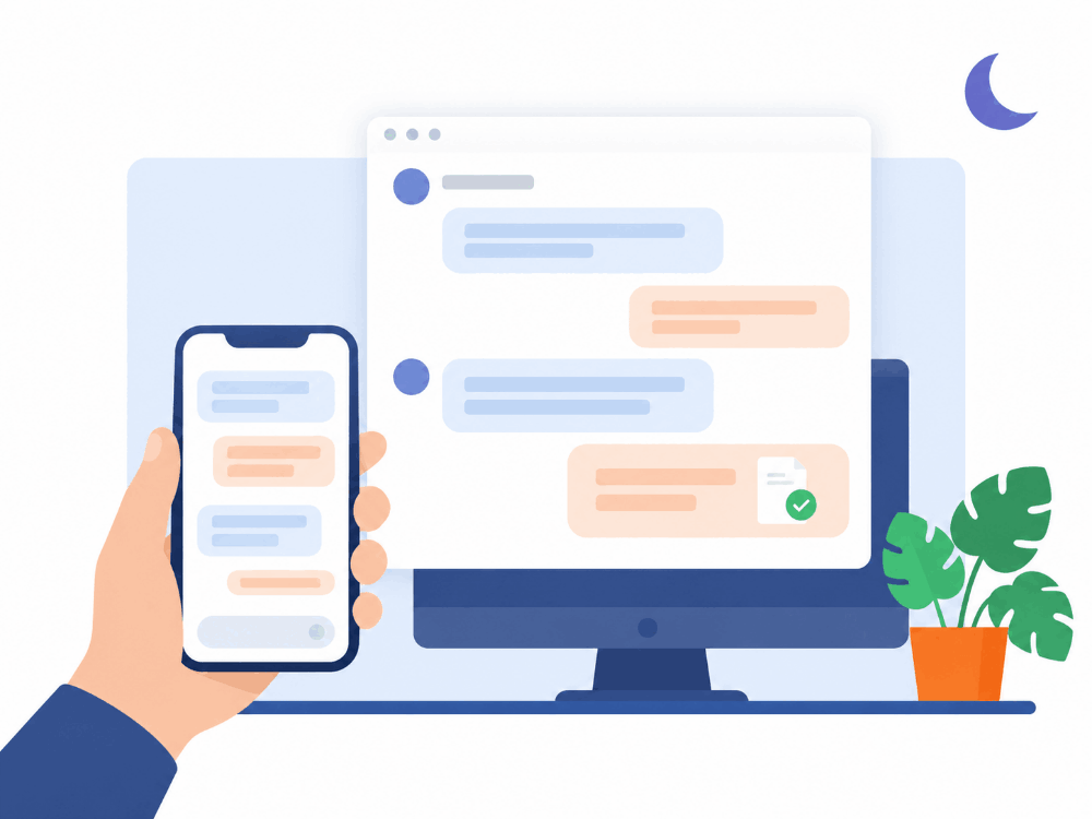 AI support agent answering a trader's withdrawal question in Vietnamese on WhatsApp