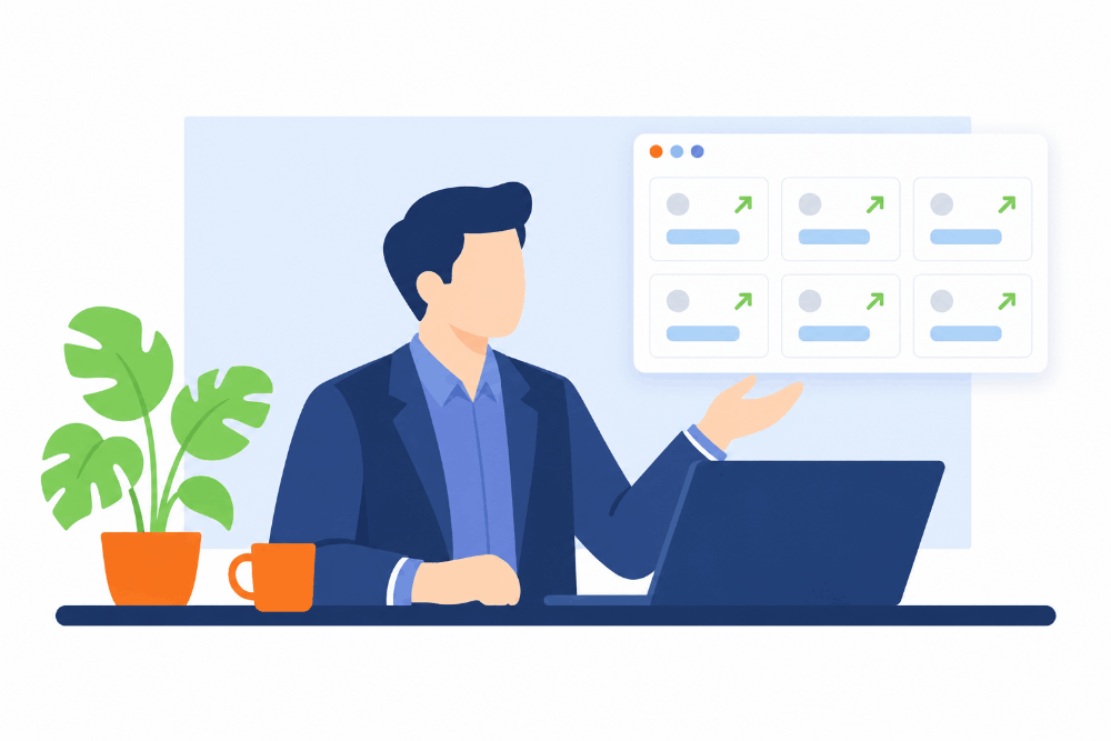 Agentic Forex CRM scorecard showing AI support and sales performance metrics